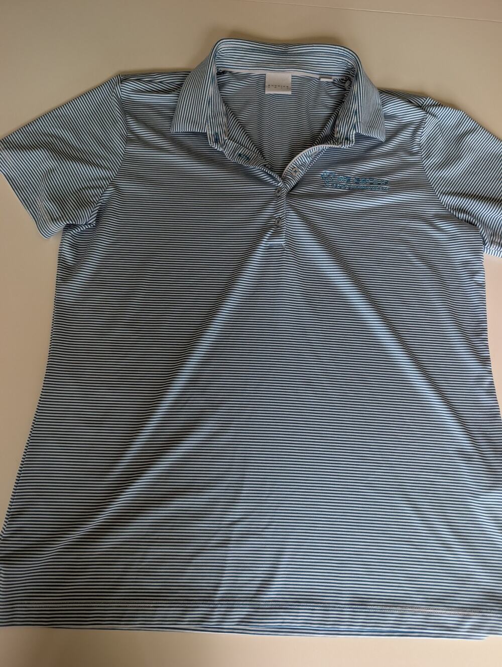 DUNNING GOLF Women’s CME Group Tour Champions blue w white stripe Large